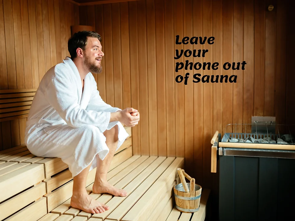 Blog cover: Should you take your phone to the sauna?