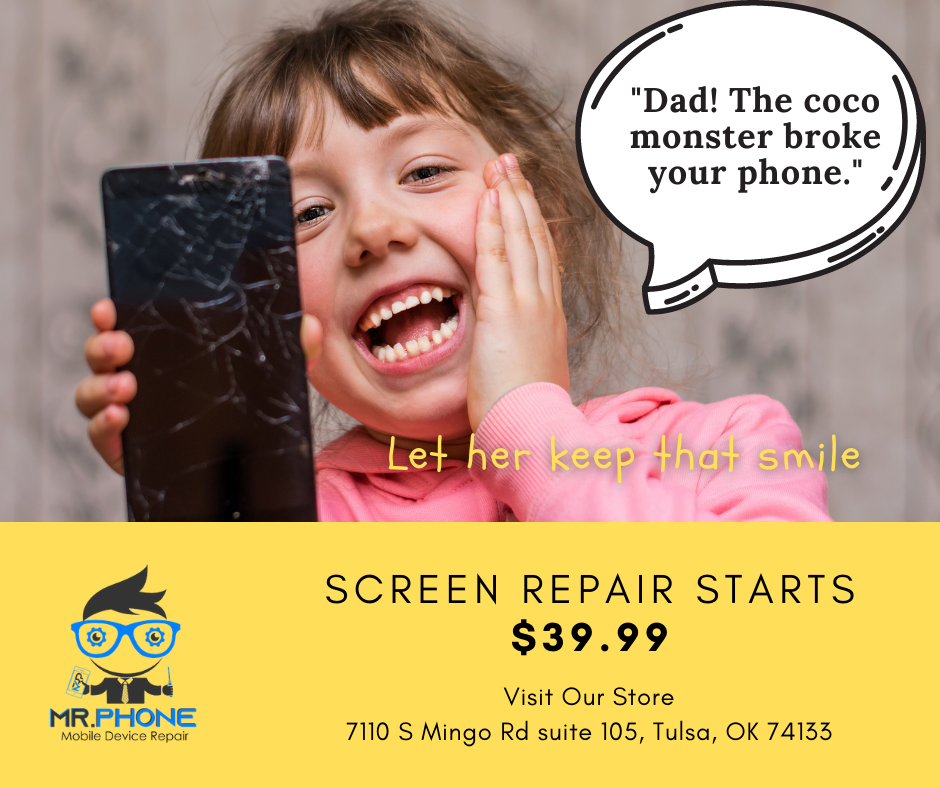 Phone Screen Repair at Mr. Phone US 71st & Mingo